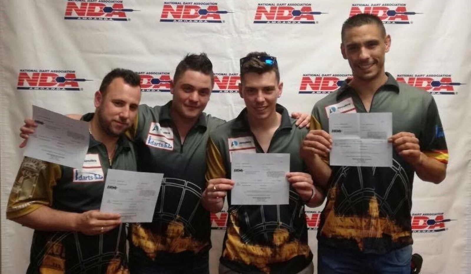 Cuatro salmantinos alcanzan la quinta plaza en el Mundial de Dardos de Las Vegas