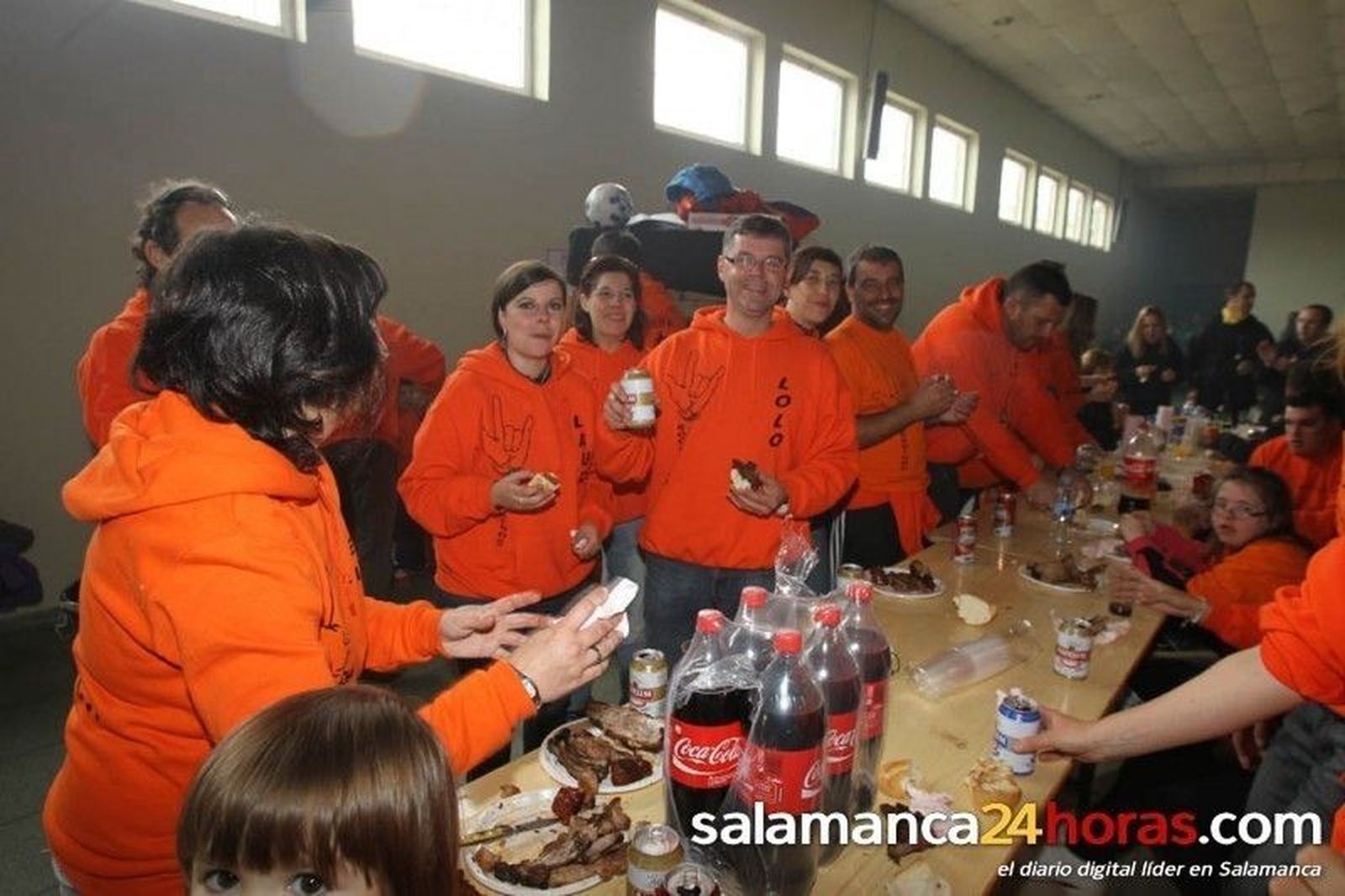 Fiestas en Doñinos. Comida de Peñas