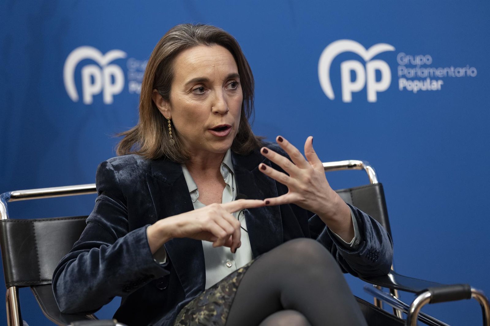 Cuca Gamarra, portavoz del PP, en una entrevista con Europa Press. Archivo. Cuca Gamarra, portavoz del PP, en una entrevista con Europa Press. Archivo.