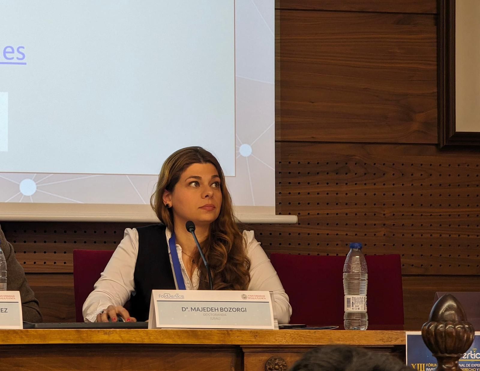 Majedeh Bozorgi, activista iraní y doctora en Derecho por la Universidad de Salamanca