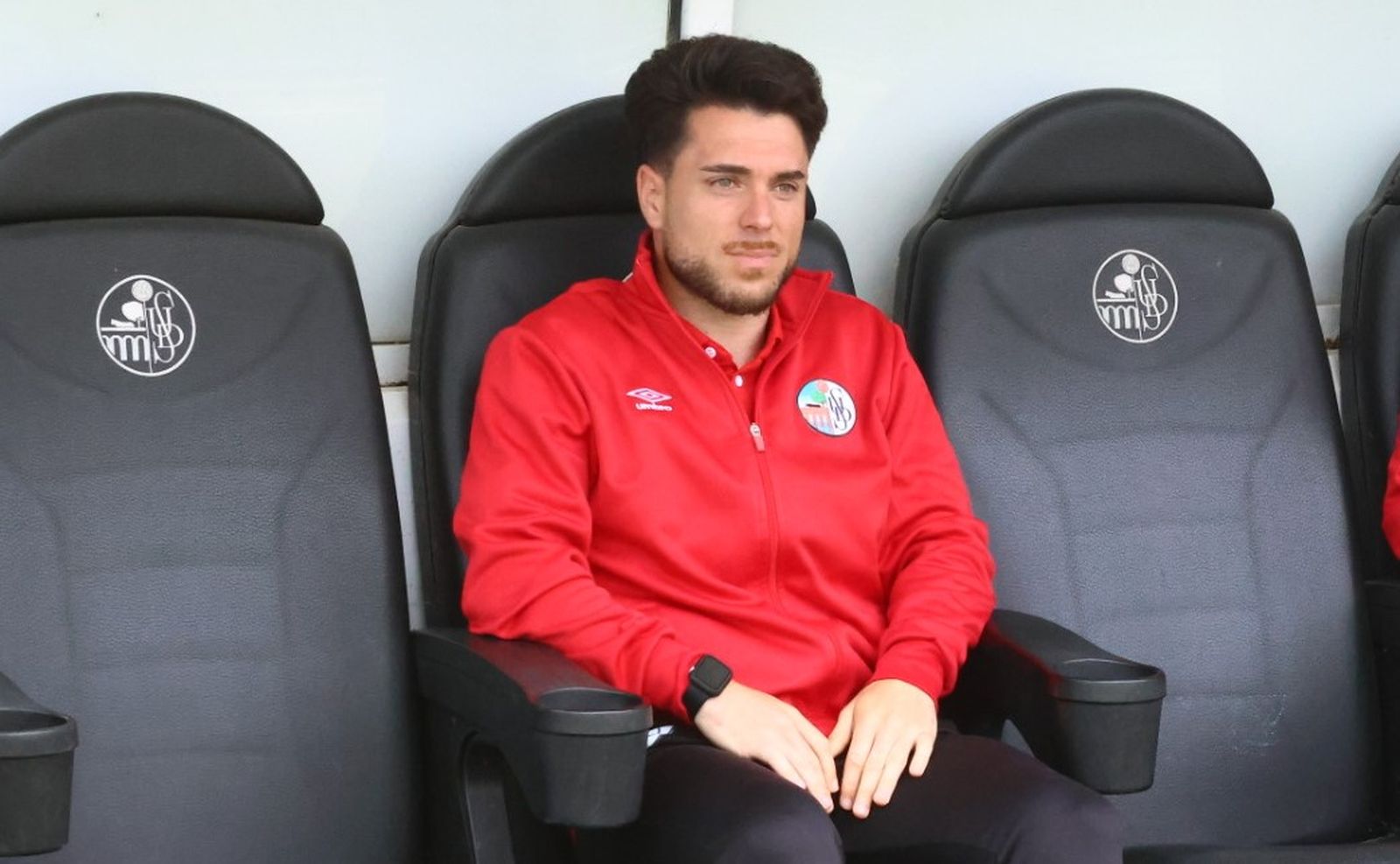 Jorge García durante el último encuentro entre el Salamanca CF UDS - Lealtad de Villaviciosa