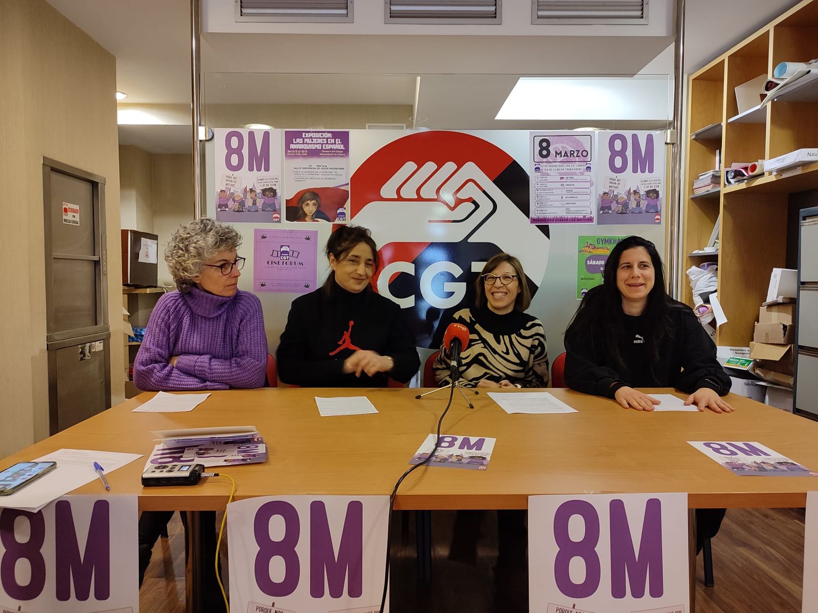 Presentación de las actividades de CGT para el 8M