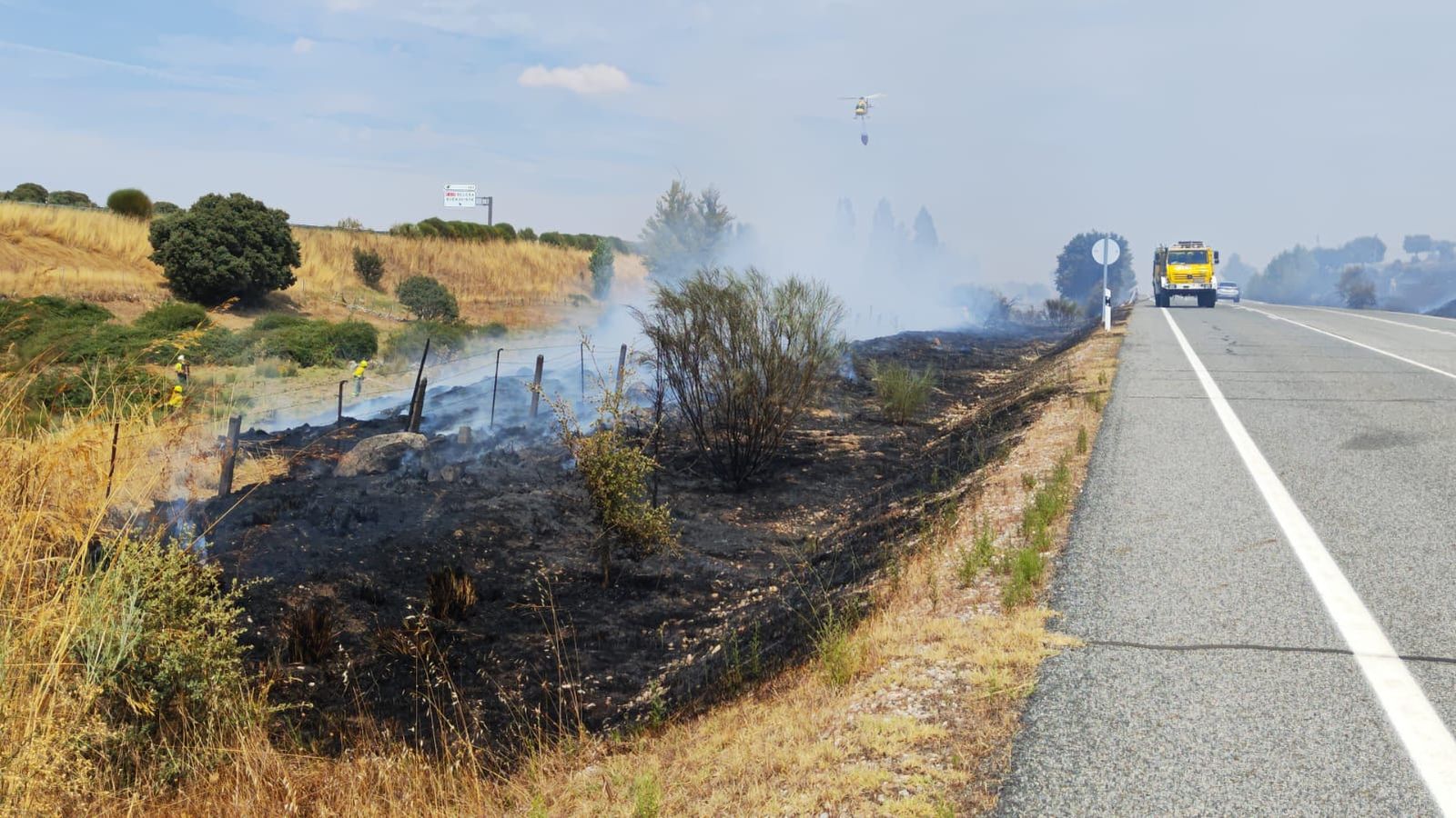 Incendio forestal en Buenavista. Fotos Carlos H.G