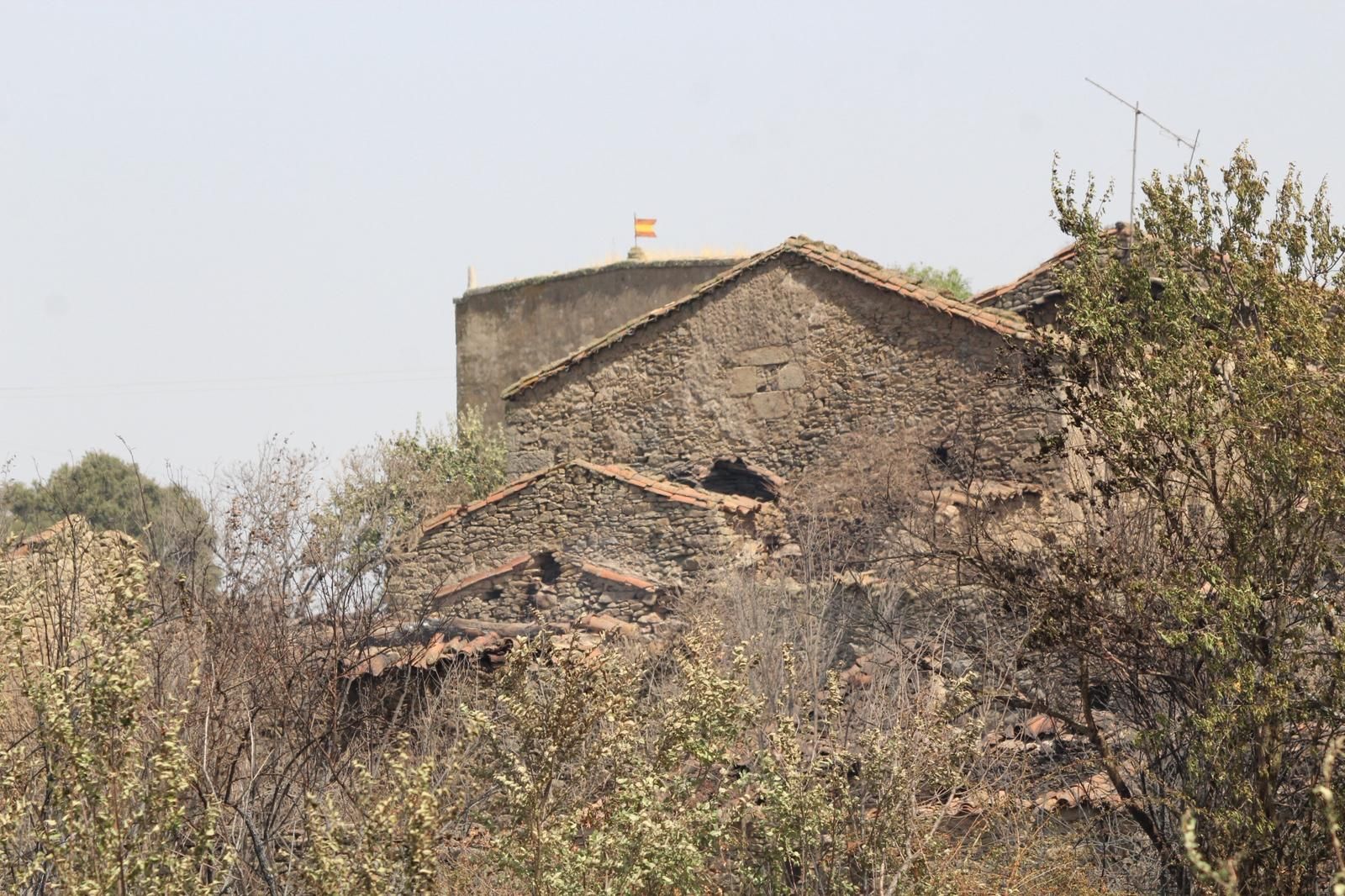 Así han quedado las zonas quemadas durante el incendio de Cipérez