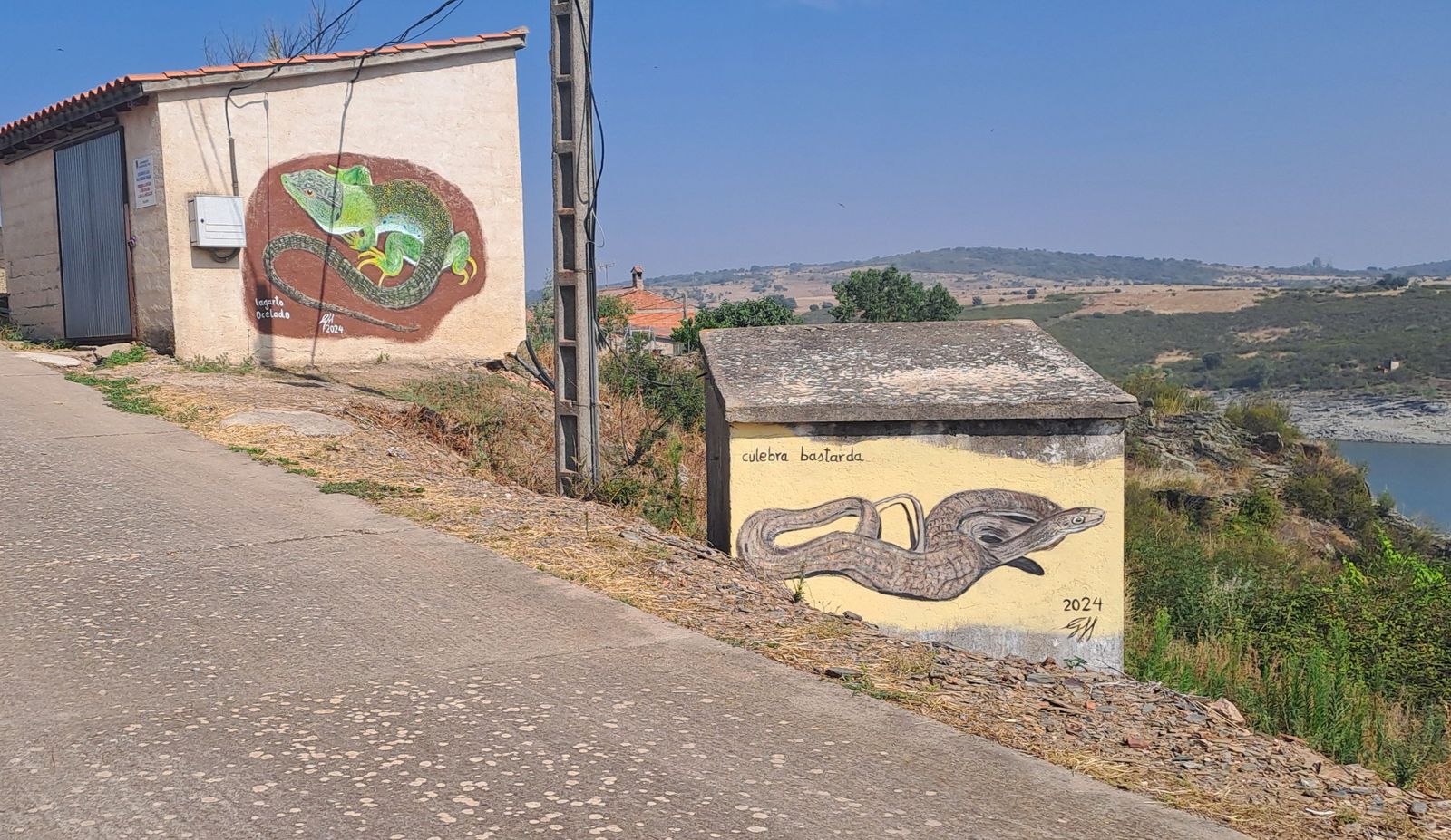 Villaflor embellece la entrada al municipio con un pictórico homenaje a la fauna local