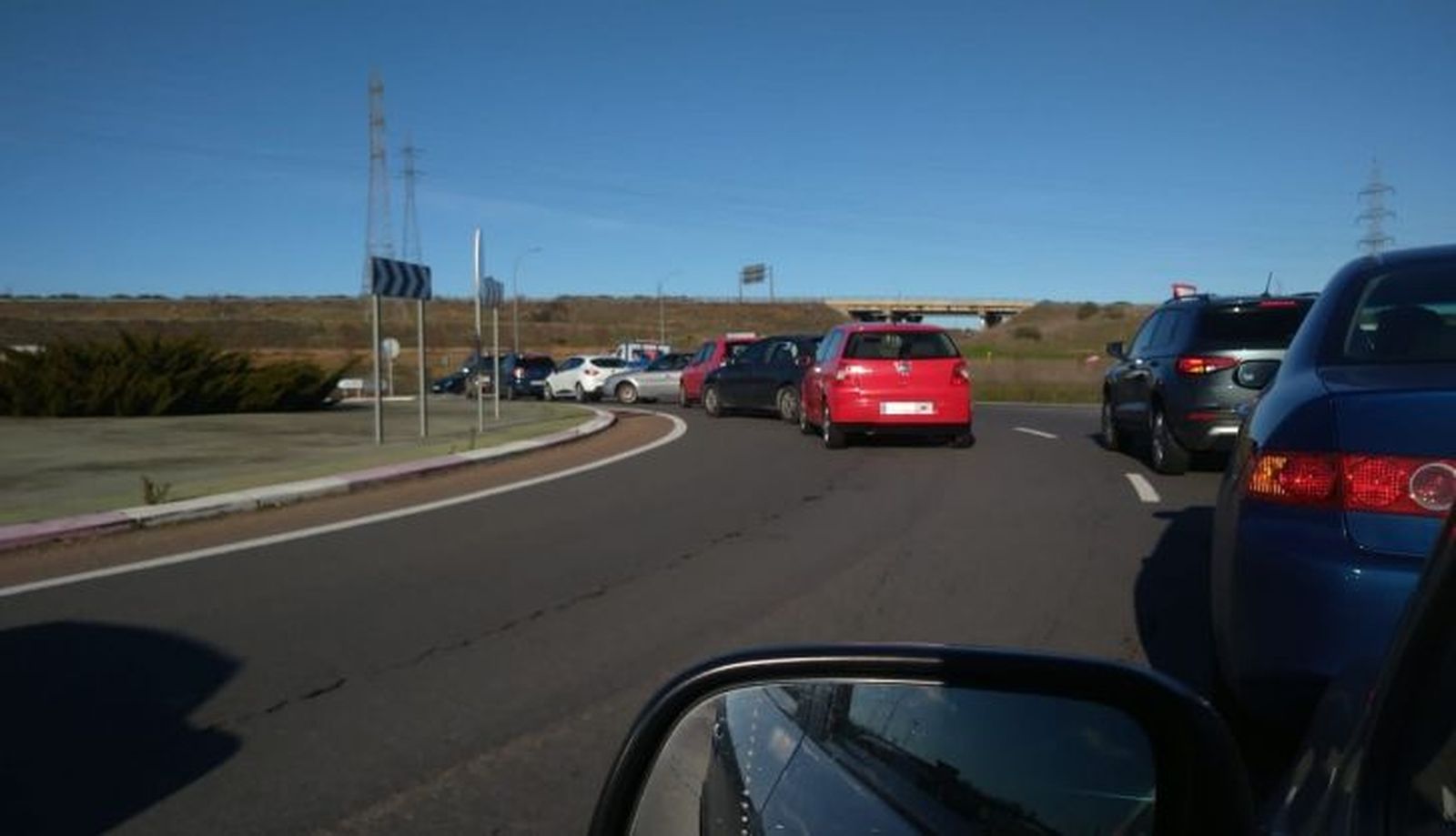 Accidente carretera Villares de la Reina. Foto S24H