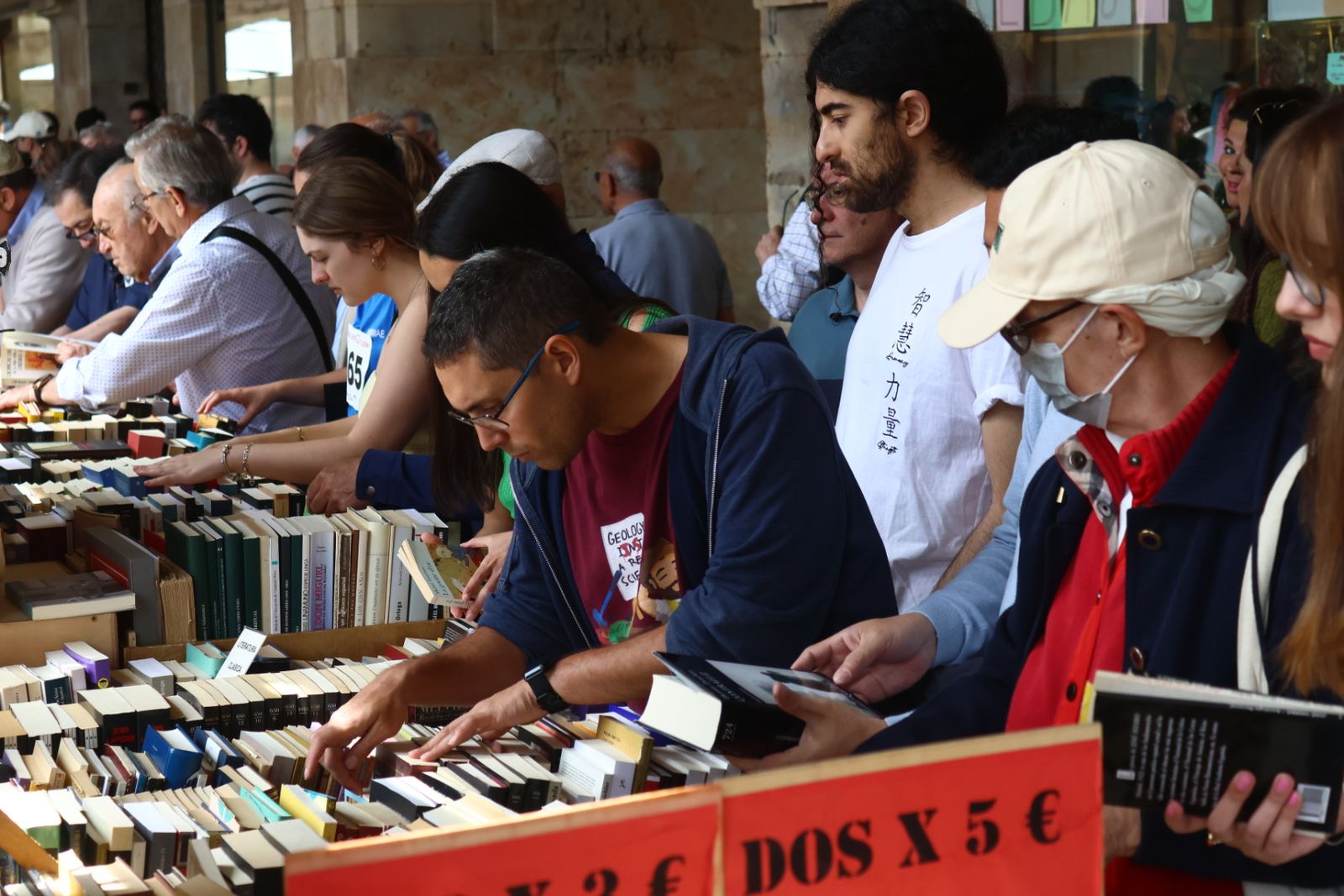Día del Libro en la Plaza Mayor de Salamanca