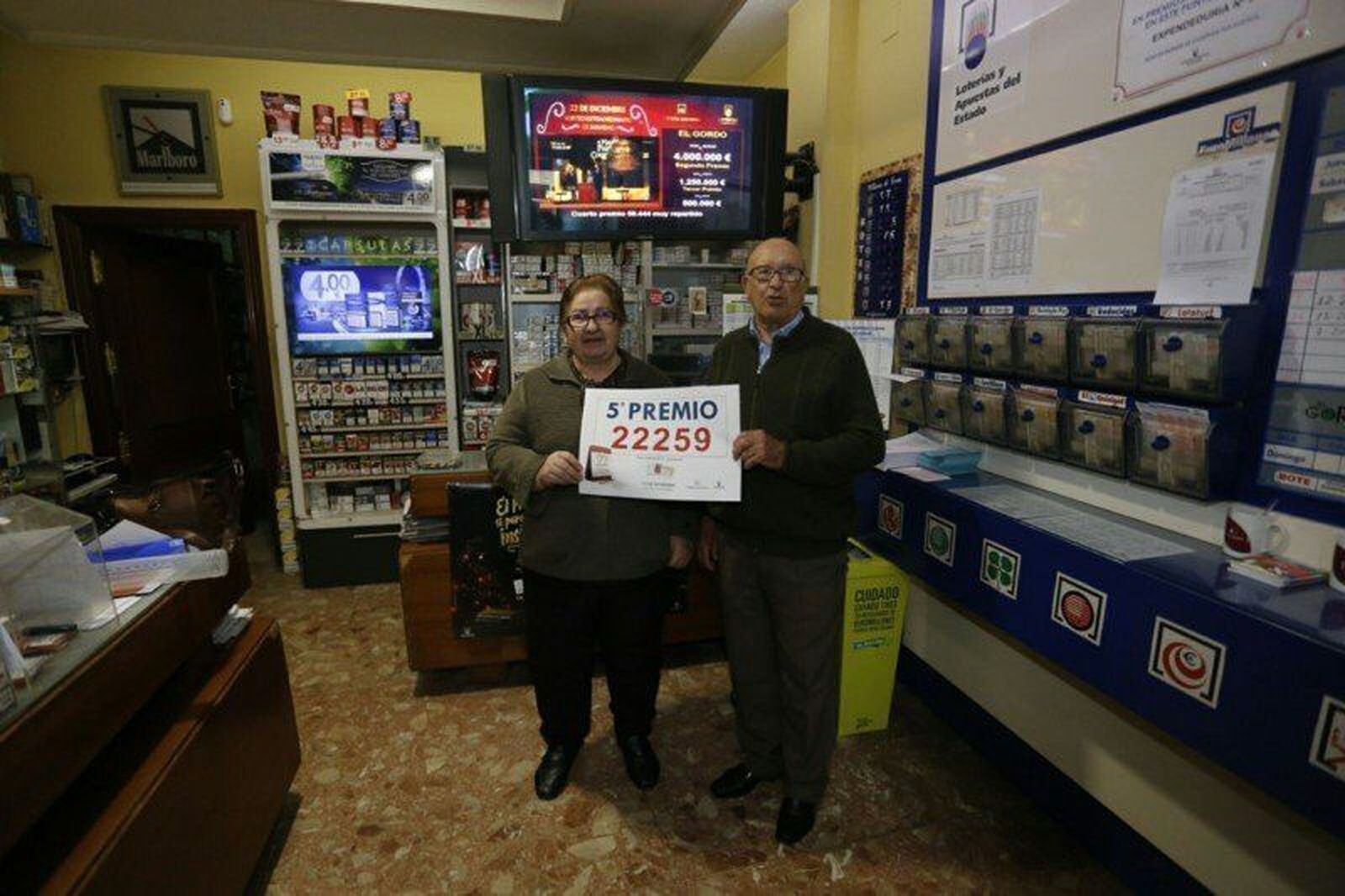 22.259, quinto premio, también vendido en Salamanca, Lumbrales y Ciudad Rodrigo