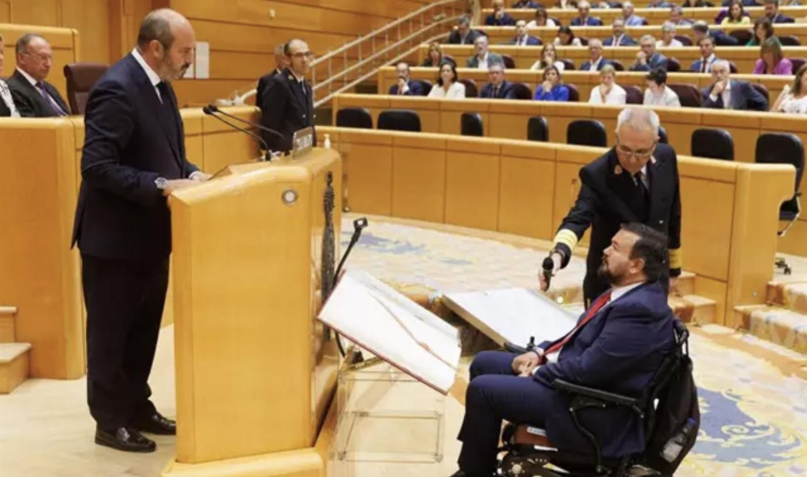 El senador Juan Ramón Amores durante una sesión plenaria, en el Hemiciclo del Senado - Eduardo Parra - Europa Press