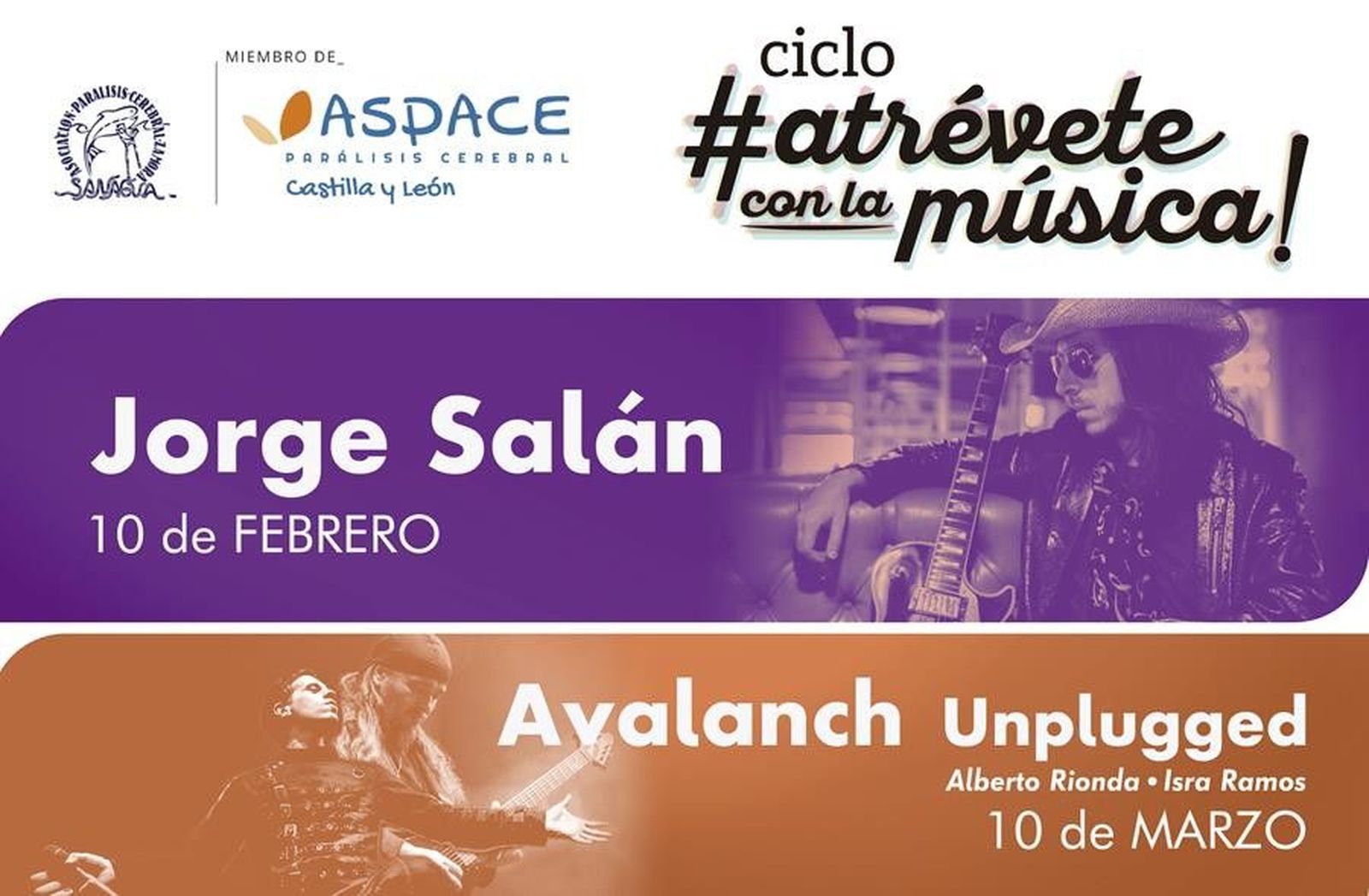 Cartel Conciertos Beneficos Aspace