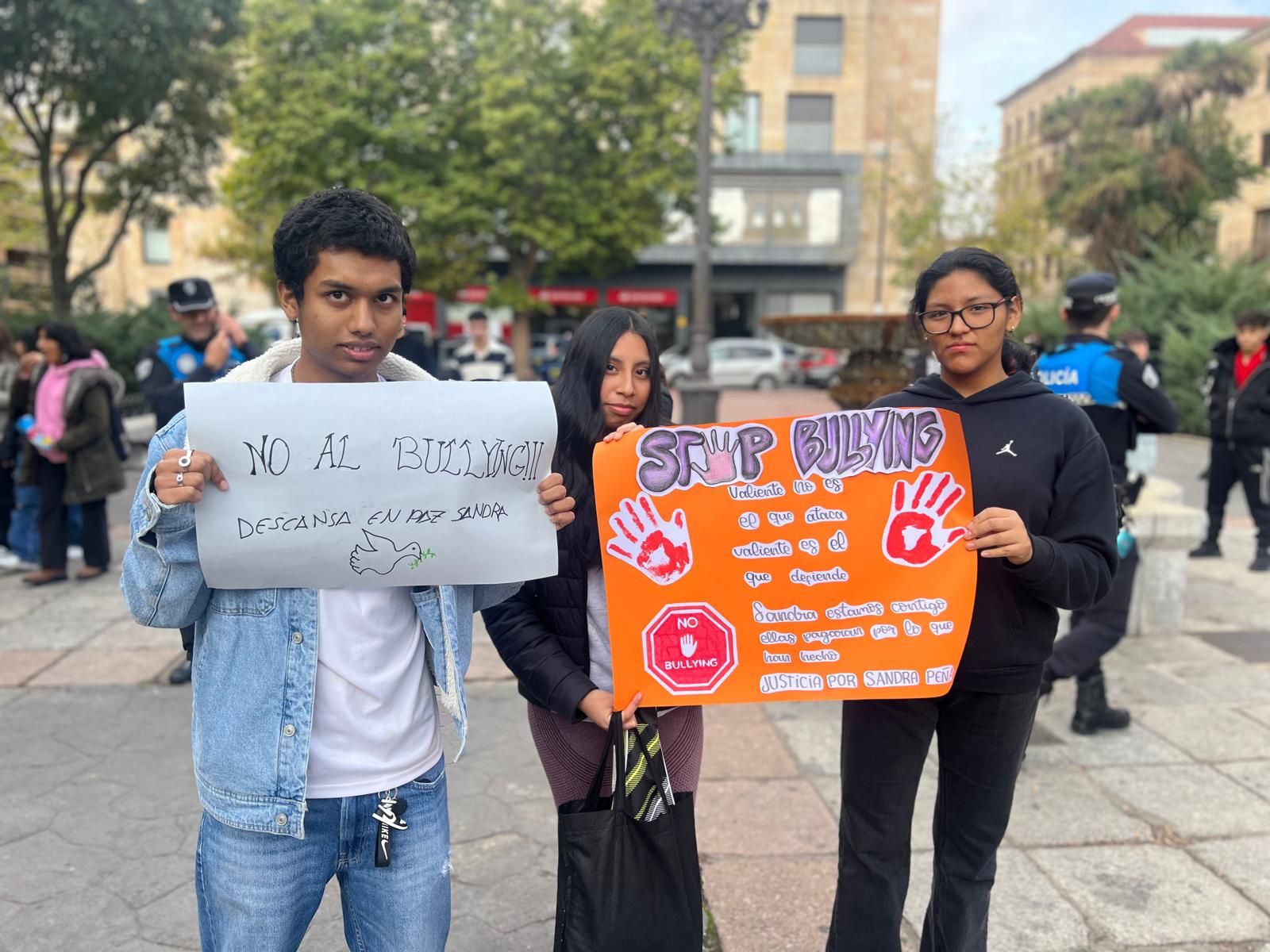 El Sindicato de Estudiantes de Salamanca reune a más de cien personas para poner "freno" al acoso escolar