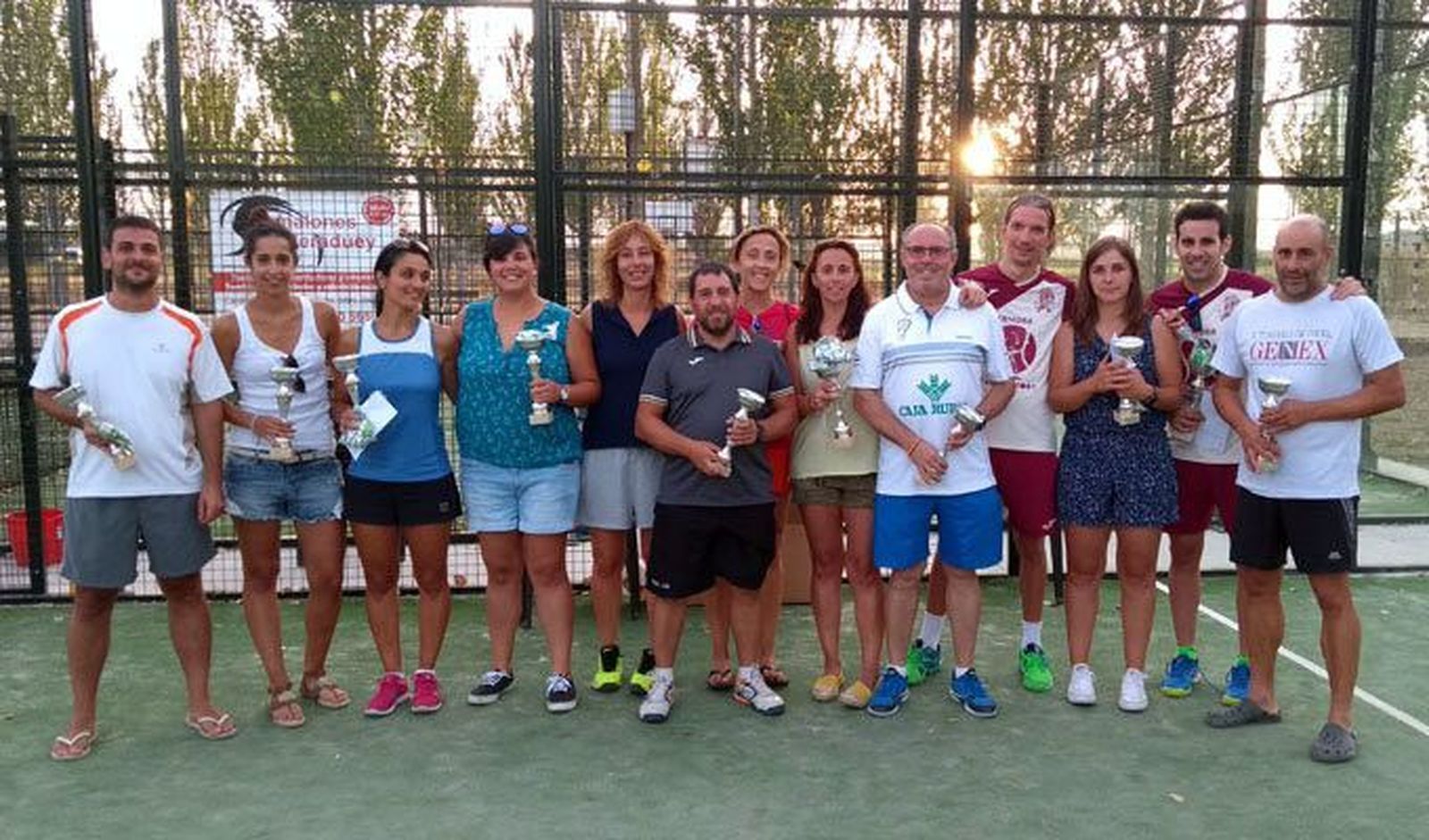 Sánchez - Poyo  y Mena - Tomé, vencedores del Torneo de Pádel de Faramontanos de Tábara