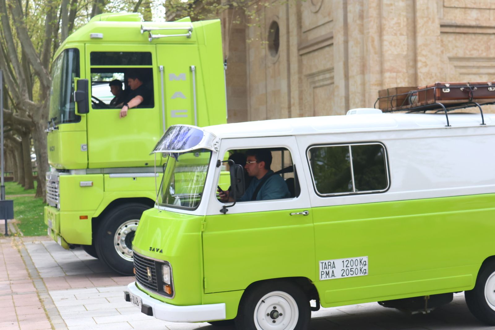 Concentración de camiones clásicos por la X Ruta Peña de Francia Clásicos Pesados CYL