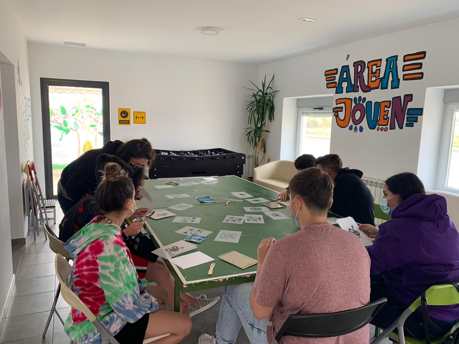 taller revelado en el Área Joven de Santa Marta