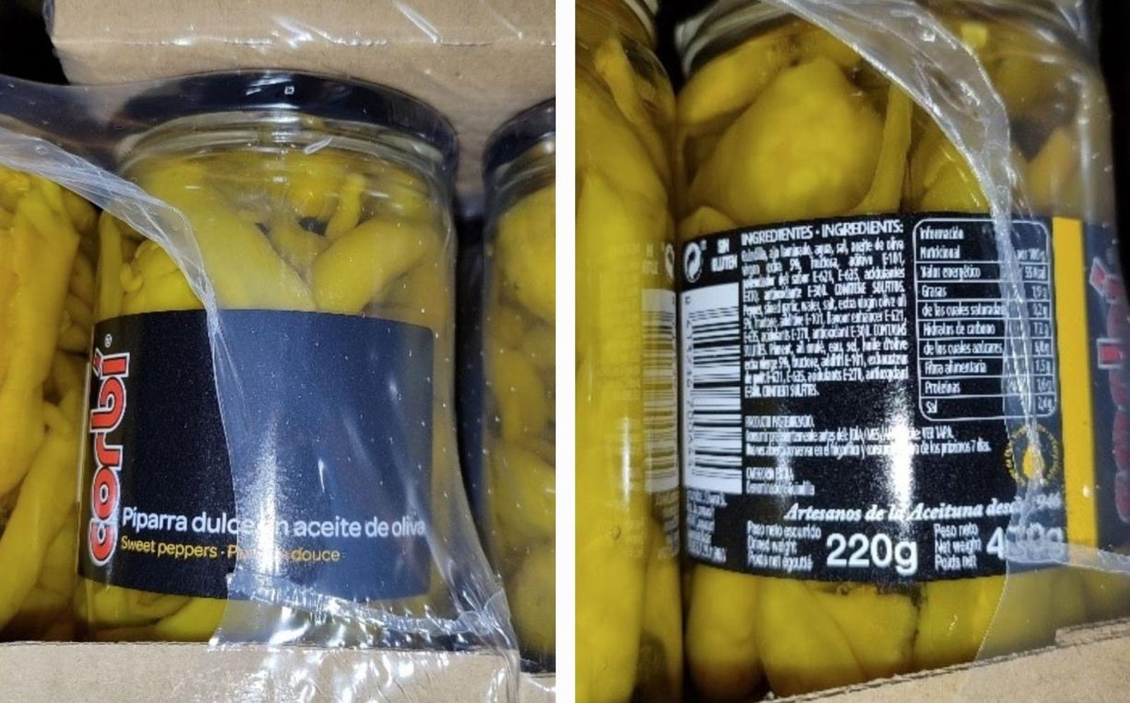 Mucho cuidado con estos lotes de encurtidos comercializados en diferentes supermercados