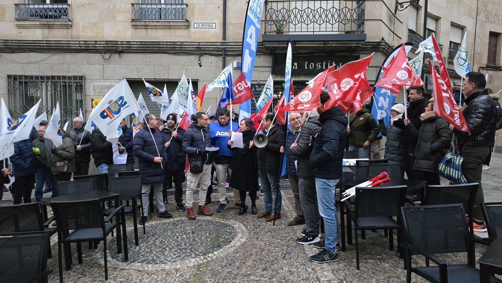 Manifestación ¡Muface solución ya!. Funcionarios salmantinos protestan por la crisis de Muface. Fotos Andrea M.