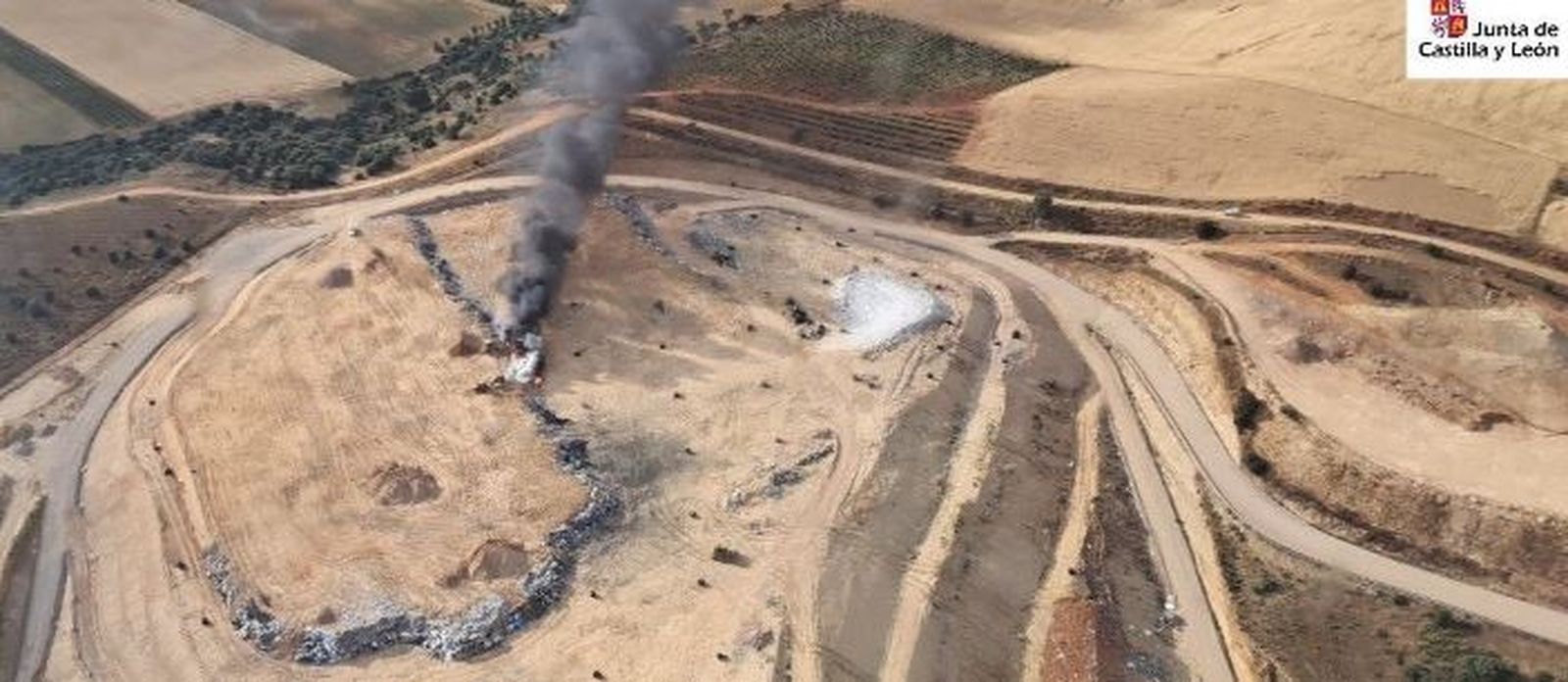 Declarado un incendio en la planta de residuos de este municipio de Zamora