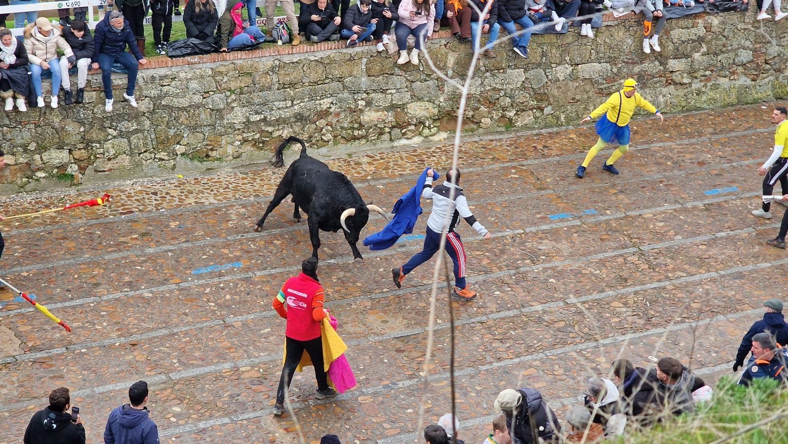 Desencierro domingo de carnaval en Ciudad Rodrigo