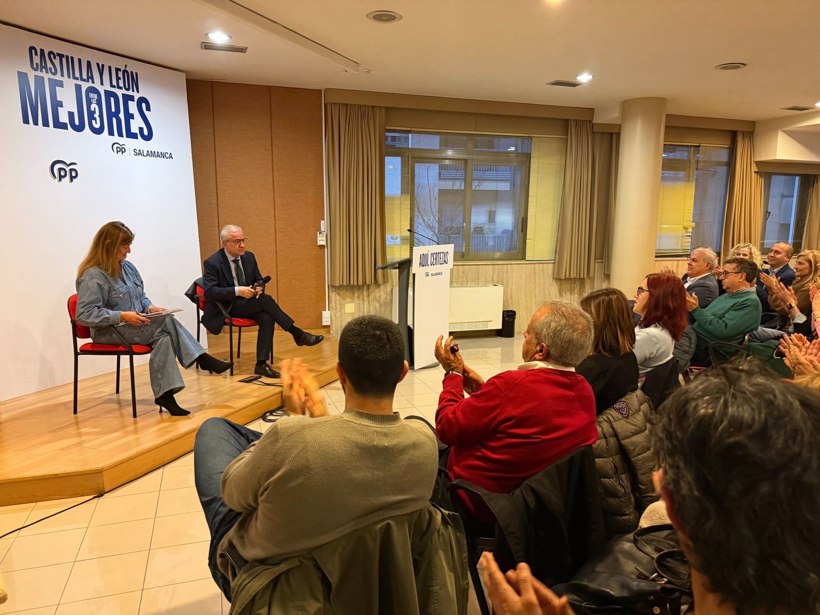 Acto del PP Salamanca  junto a Agustín Sigüenza.