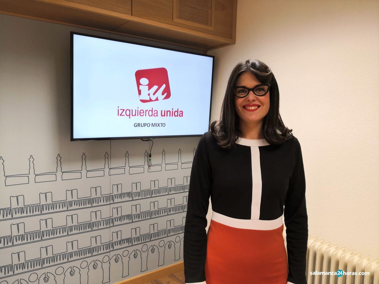 Virginia Carrera, concejal de IU en el Ayuntamiento de Salamanca