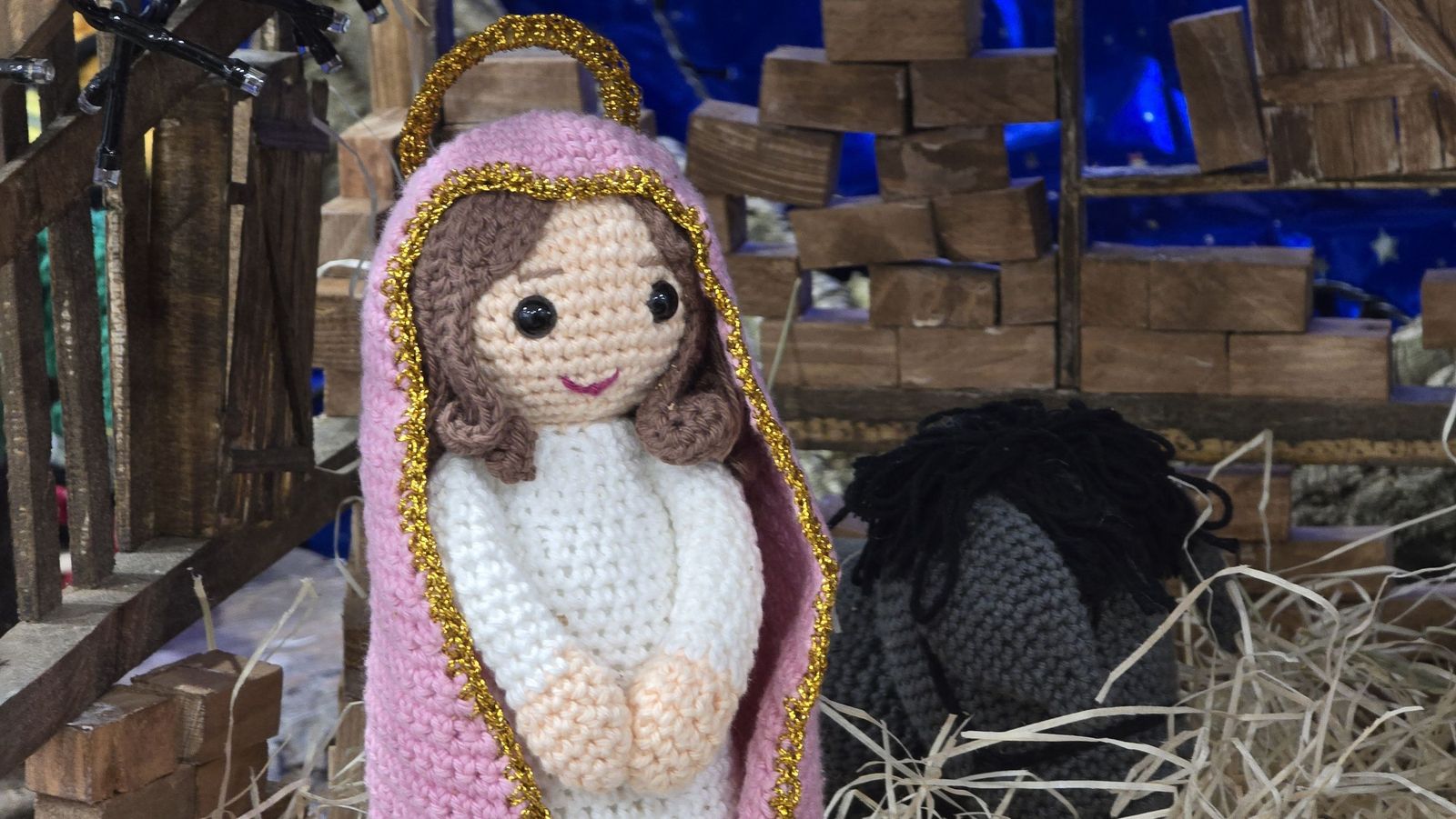 Belén de ganchillo en Victoria Adrados