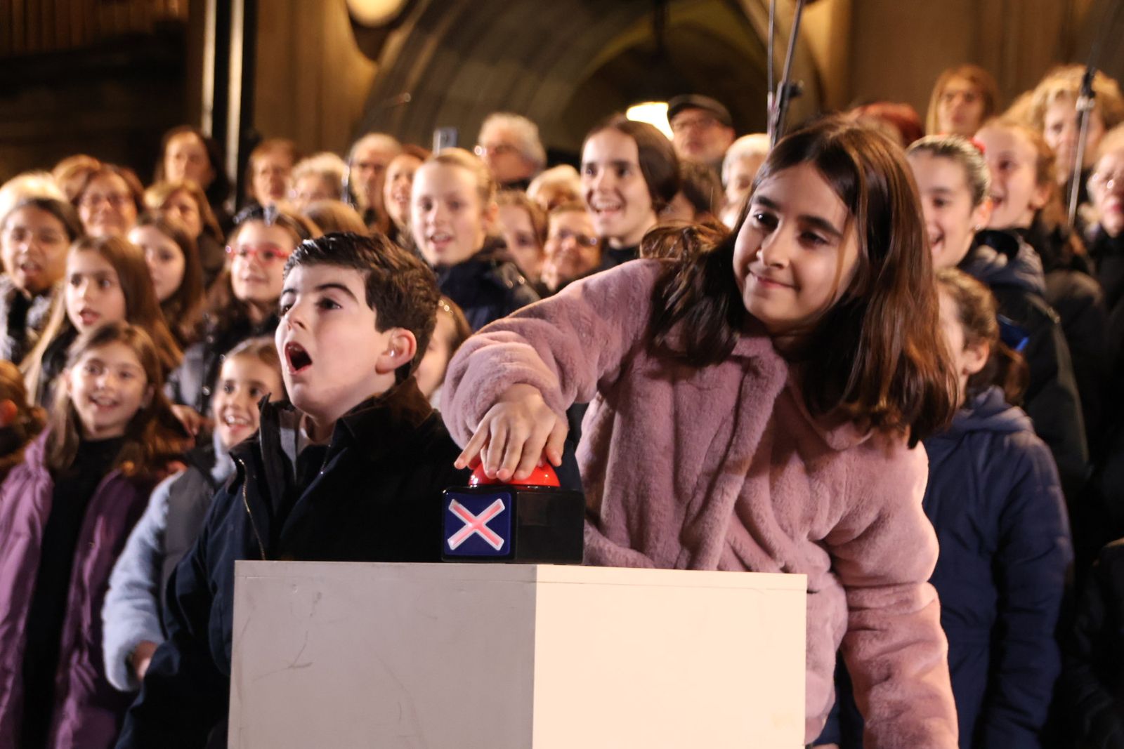 Encendido luces de Navidad en la Plaza Mayor