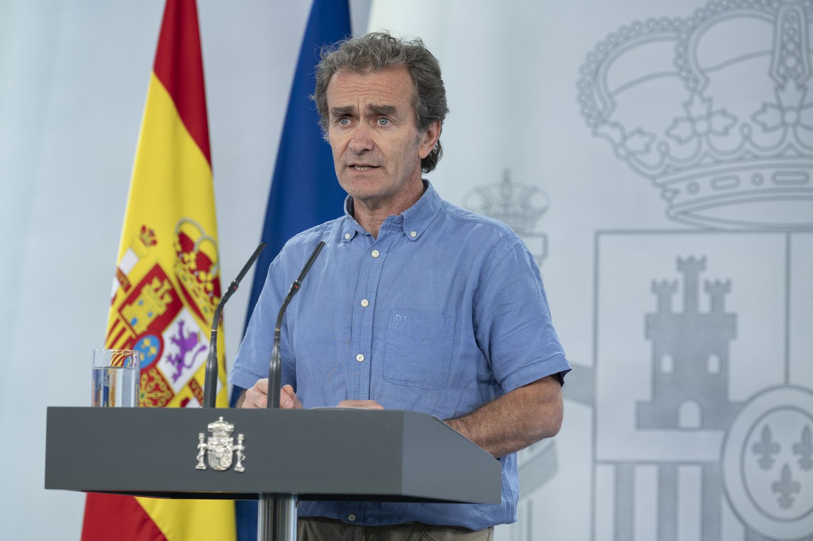 El director del Centro de Coordinación de Alertas y Emergencias Sanitarias, Fernando Simón, comparece en rueda de prensa para informar sobre las novedades del Covid-19. En Madrid, (España), a 9 de