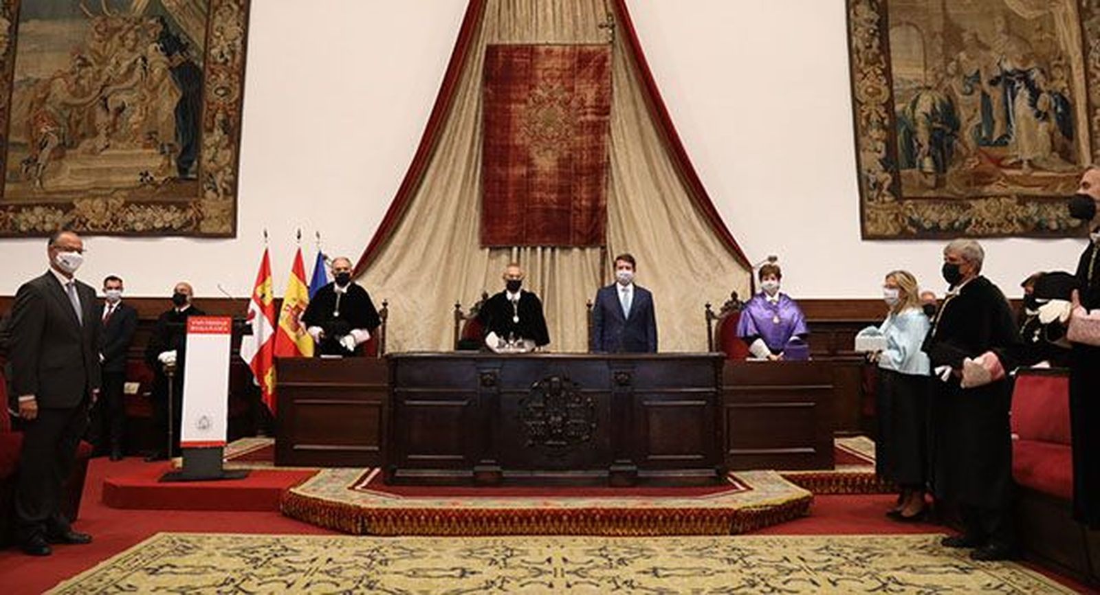 El rector, Ricardo Rivero, preside la  inauguración del curso académico 2021 2022