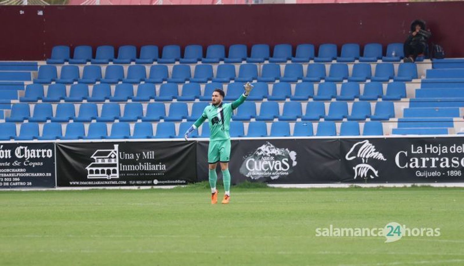 Iván Martínez, ante el Tarazona | FOTO ANDREA MATEOS