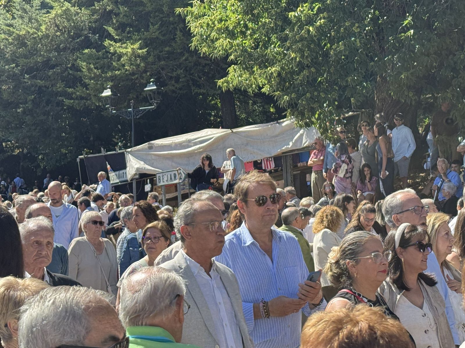 Béjar, misa y procesión en el santuario de Nuestra Señora del Castañar