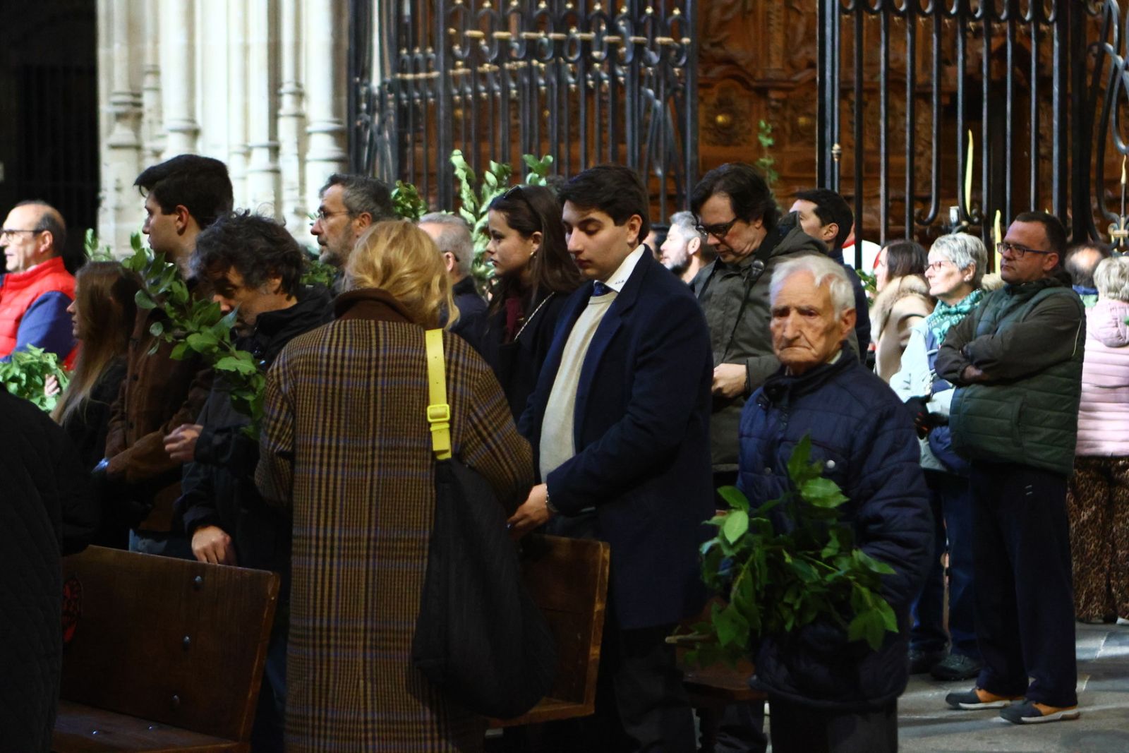 Bendición de palmas con motivo del Domingo de Ramos