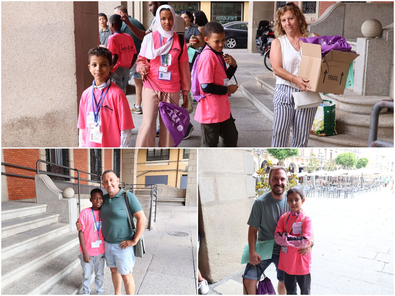Familias de acogida con los niños saharauis 'Vacaciones en Paz' 2025