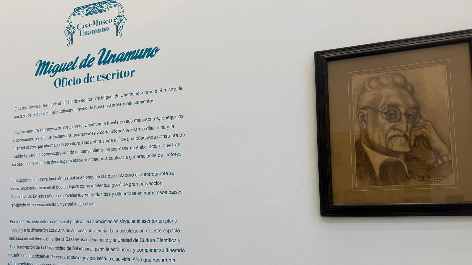 Nueva sala en la Casa-Museo Unamuno