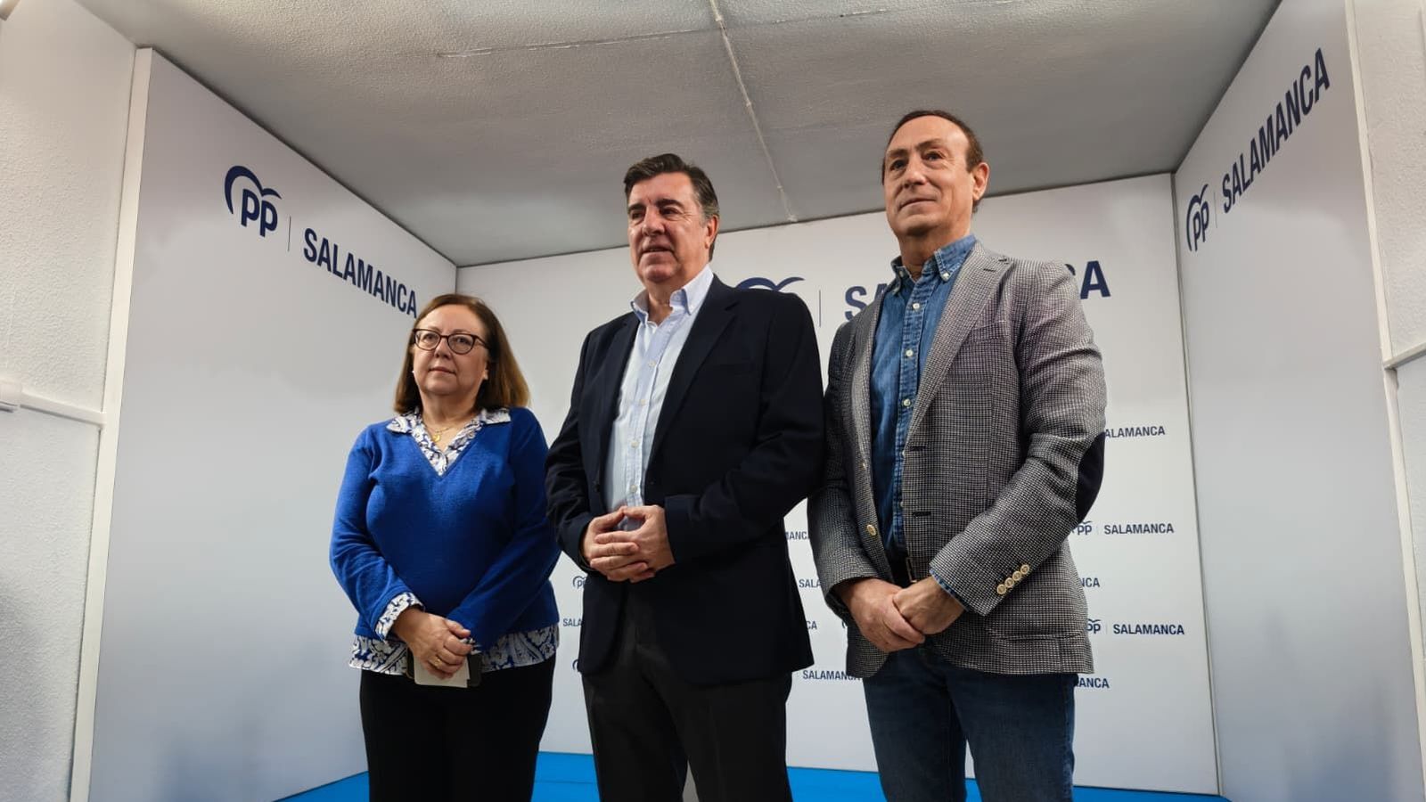 José Antonio Bermúdez de Castro, María Jesús Moro y Pedro Samuel Martín, diputados en el Congreso de los Diputados por Salamanca