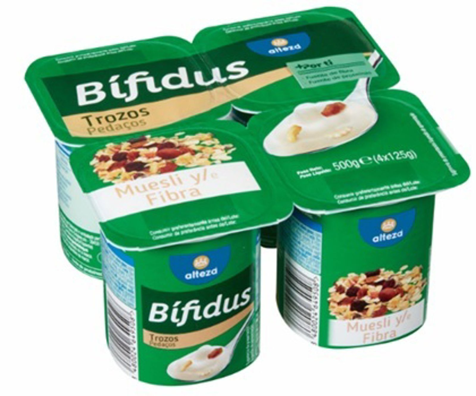 AESAN alerta de presencia de almendra no declarada en el etiquetado de 'Yogur Bífidus Trozos Muesli y Fibra' de alteza - AESAN