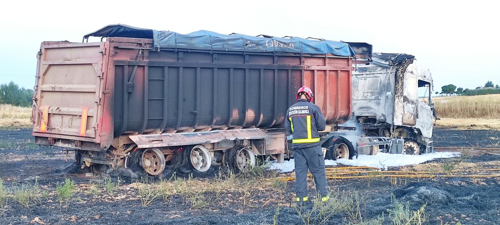 Estado en el que ha quedado el camión