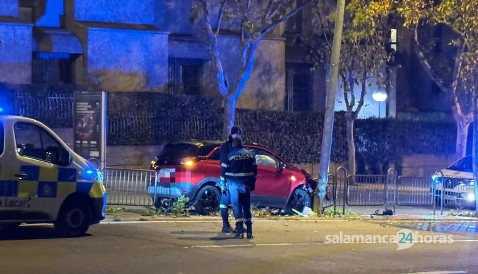 Choque en el paseo de San Vicente 