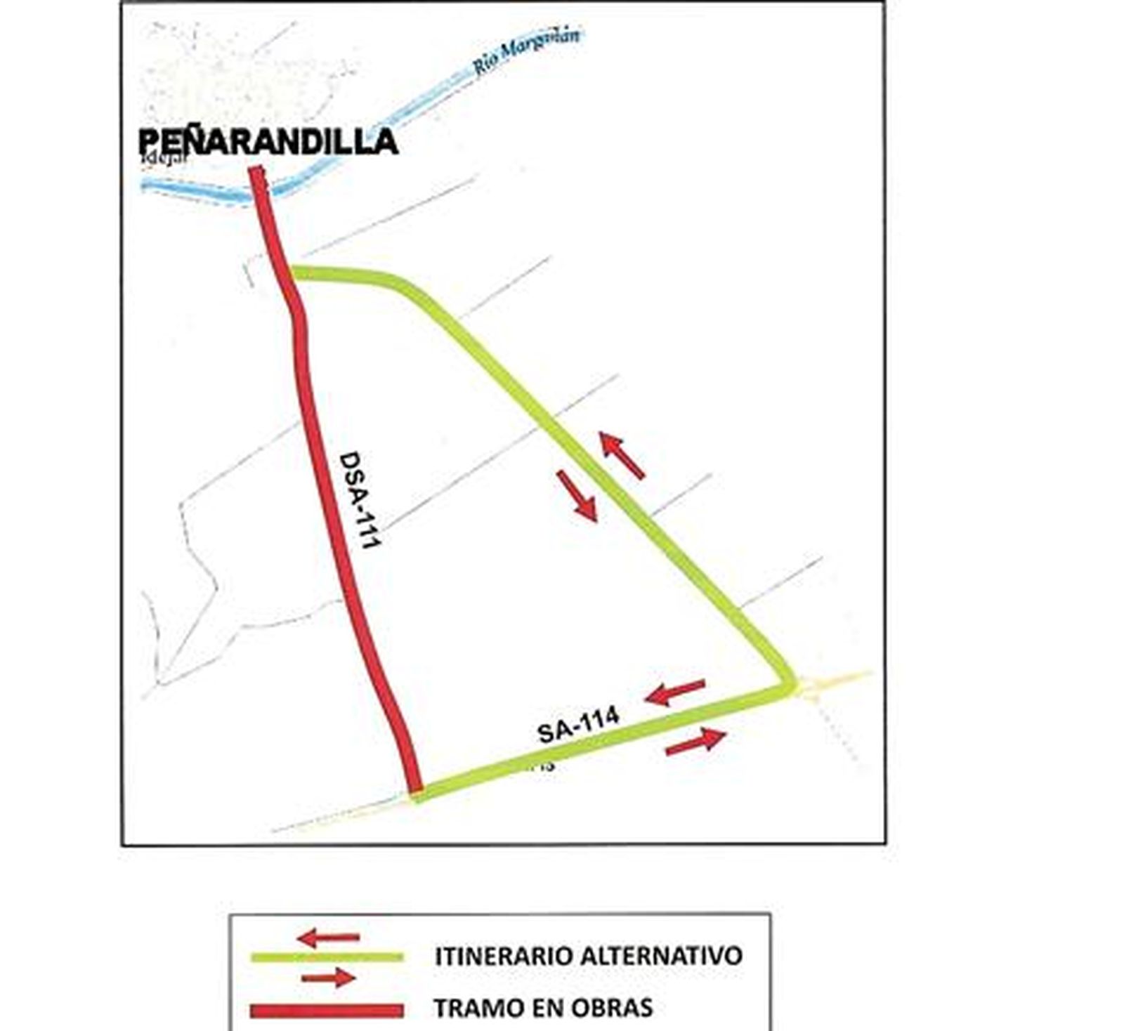 Carretera cortada