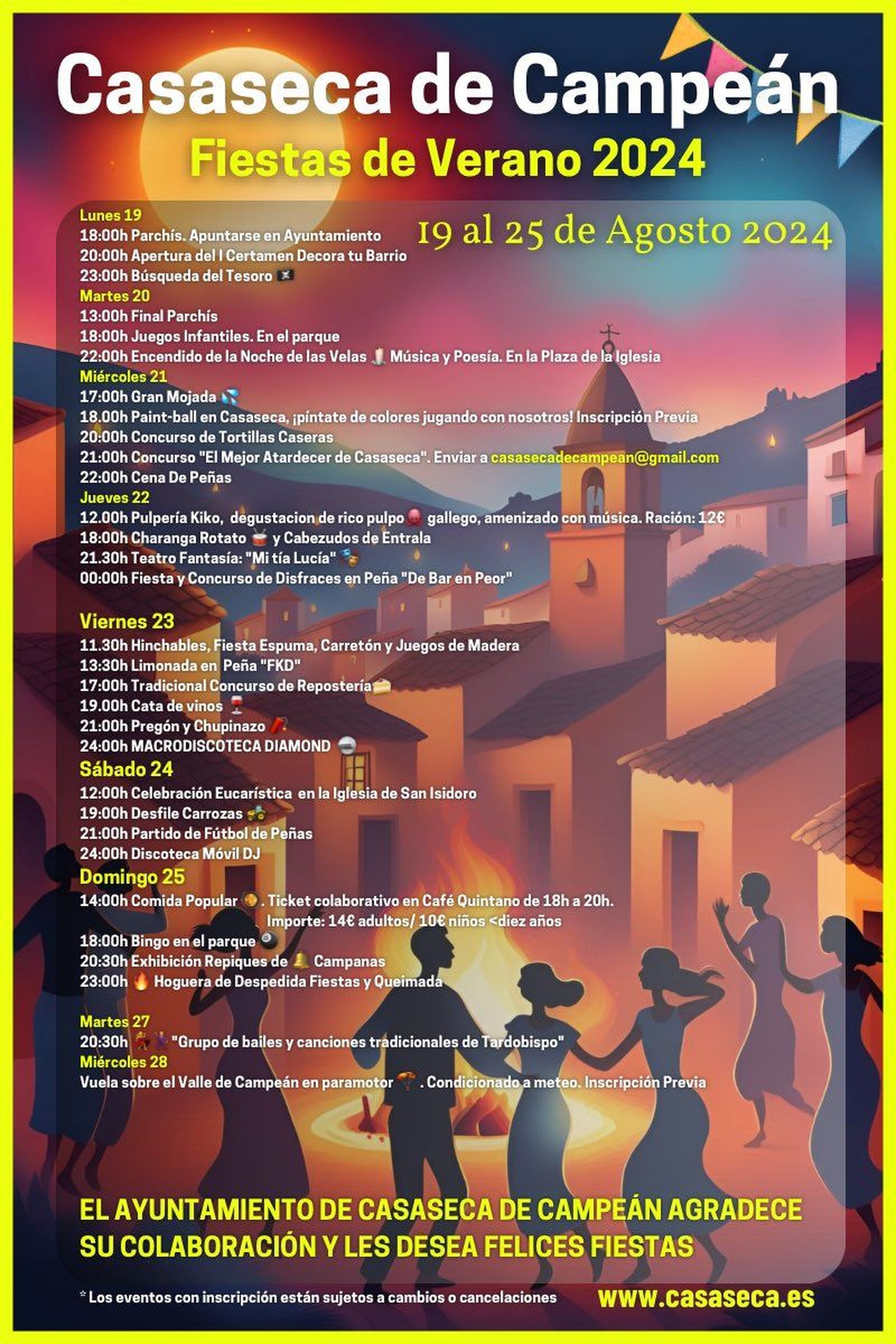 Fiestas de verano de Casaseca de Campeán.