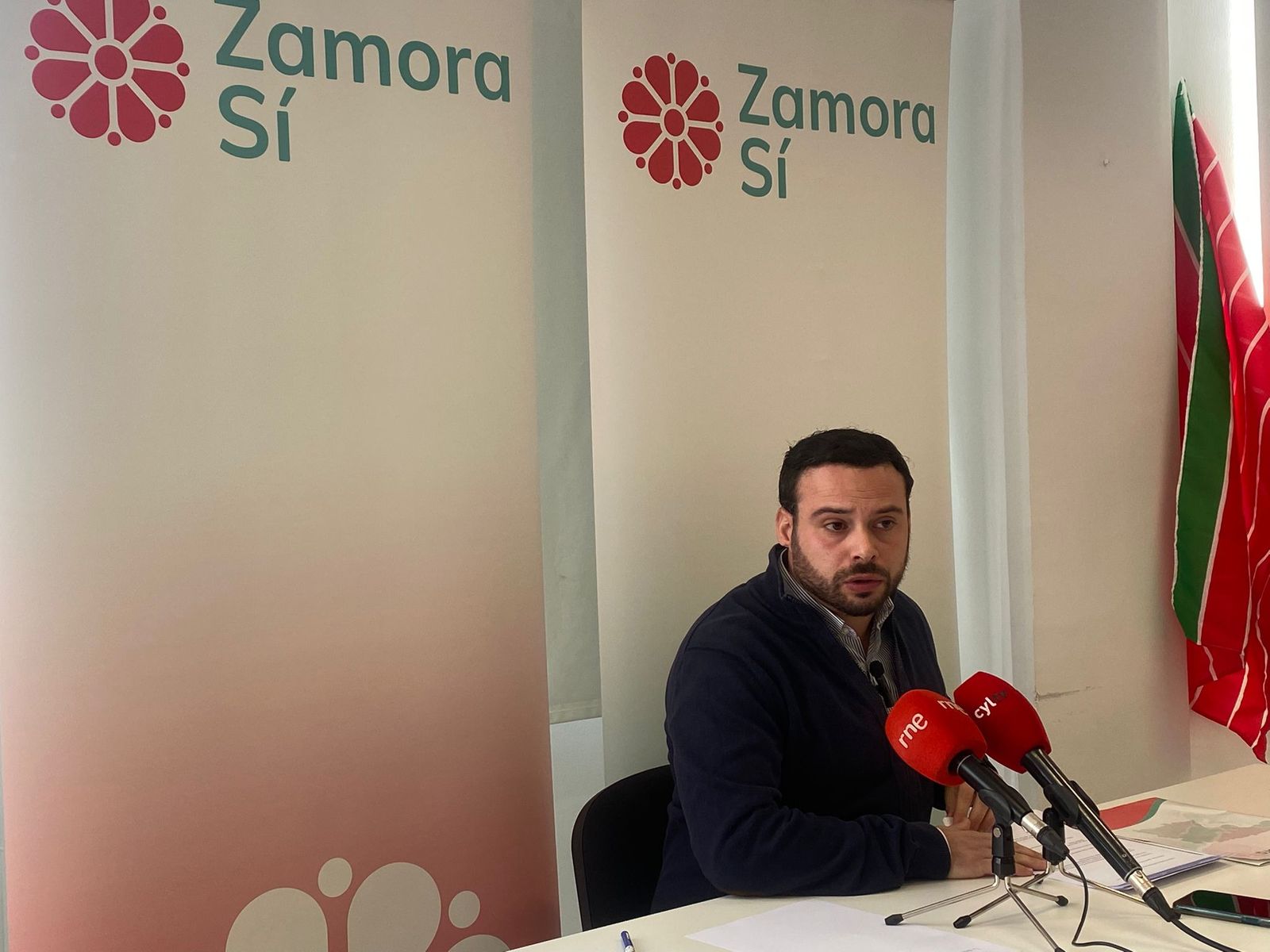 Eloy Tomé, portavoz de Zamora Sí, durante la convocatoria