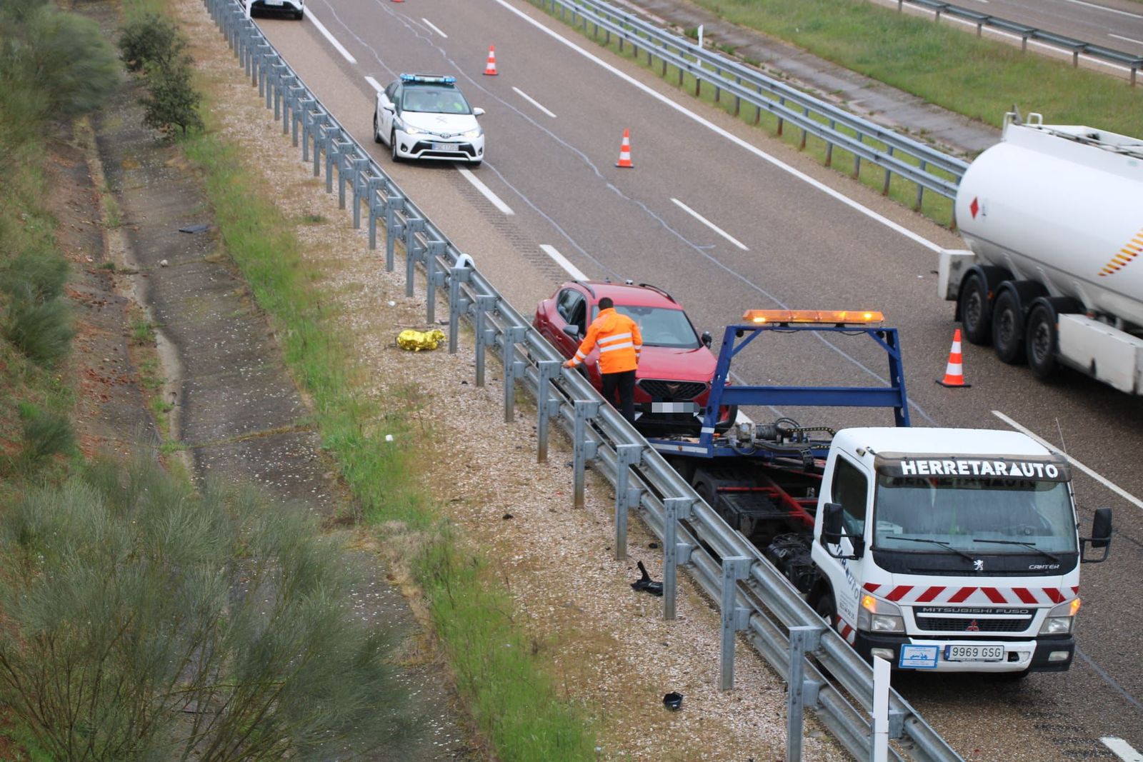 Herida una mujer tras una colisión entre un coche y una ambulancia