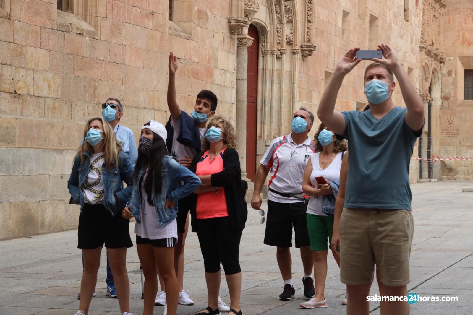 Turistas visitando Salamanca el pasado verano