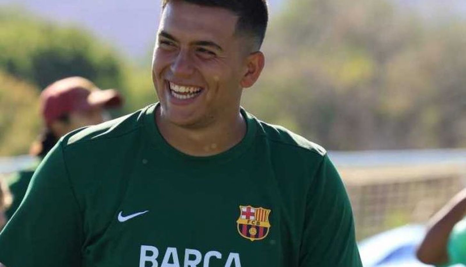 Fernando López, en la academia del Barcelona 3