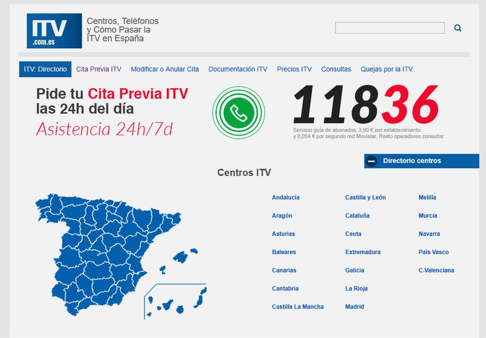 Alerta por el fraude de una página web que confunde a los usuarios de la ITV