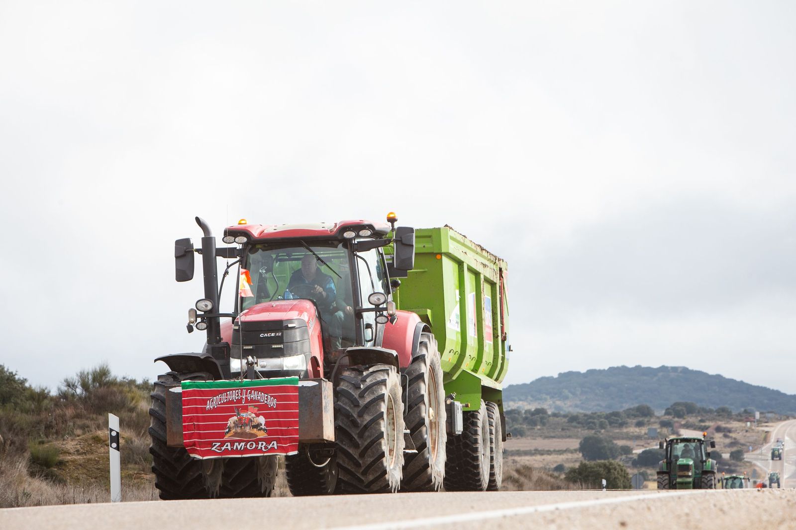 Tractorada por las carreteras de Zamora