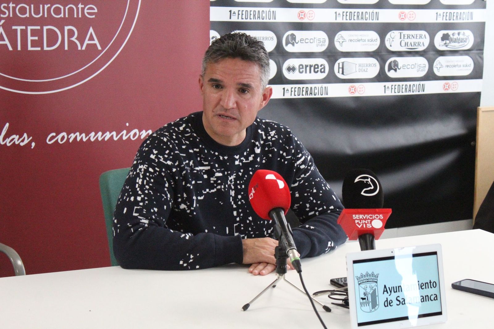 Rueda de prensa de Dani Ponz antes del encuentro contra el Barça B