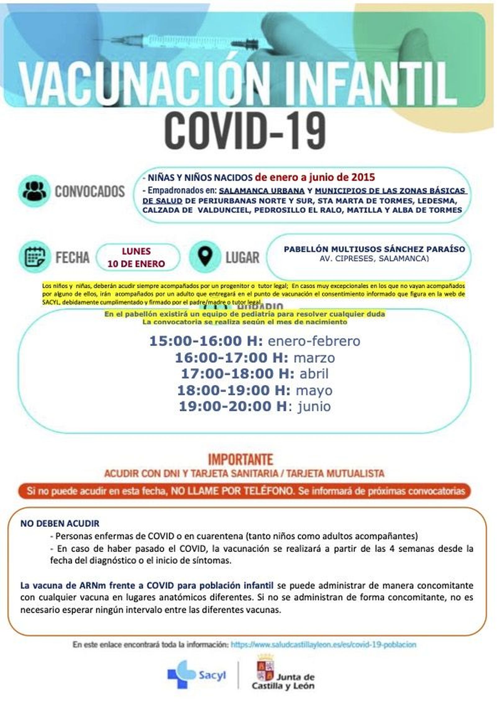 SALAMANCA CAPITAL Y ALREDEDORES 10 ENERO enero junio 2015 1ª Pfizer