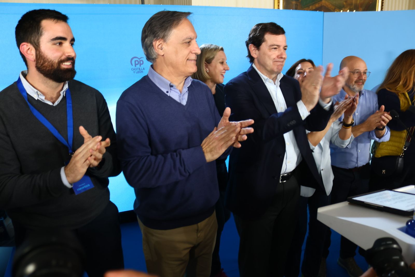 Mañueco celebra su triunfo en Salamanca en las Elecciones a las Cortes de Castilla y León 2026