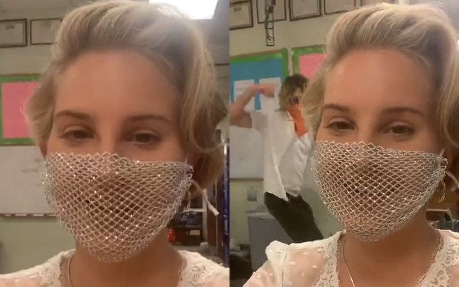 Lana del rey mascarilla red