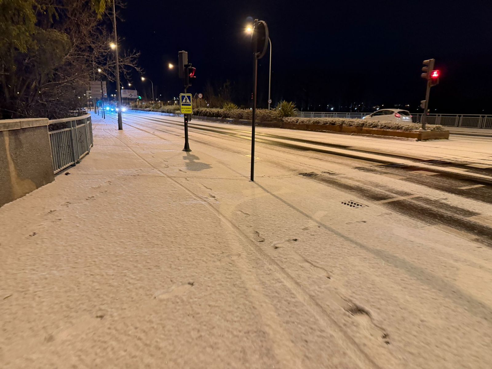 Nieve en Salamanca capital